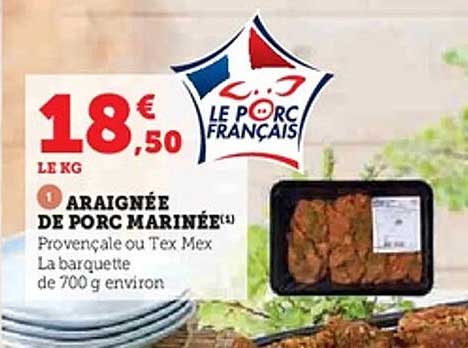 Araignée de porc marinée