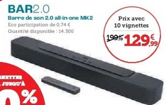 BAR 2.0 - Barre de son 2.0 all-in-one MK2