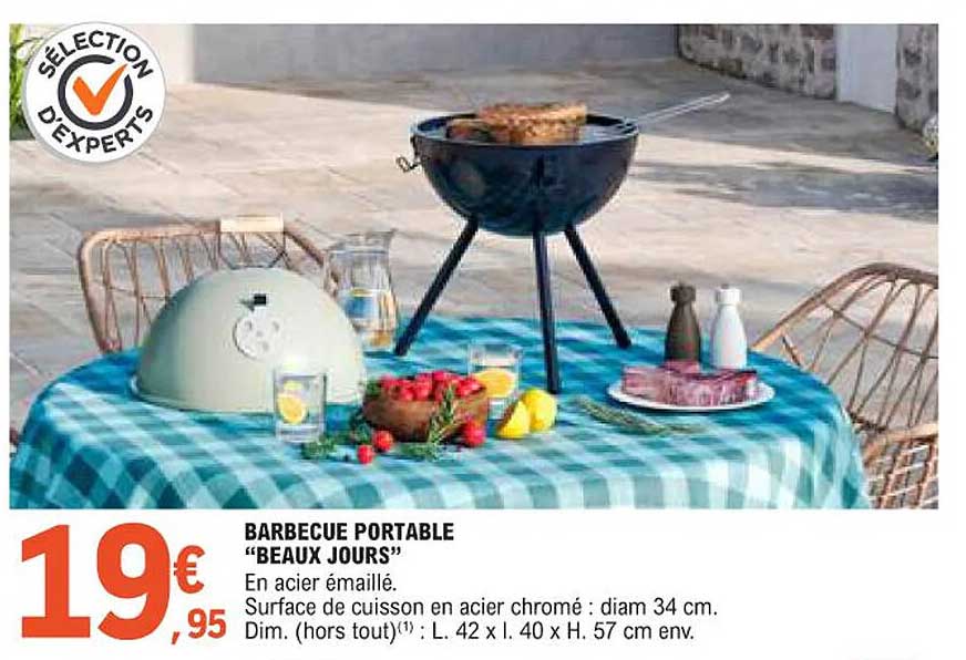 BARBECUE PORTABLE “BEAUX JOURS”