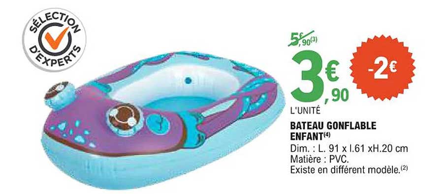 BATEAU GONFLABLE ENFANT