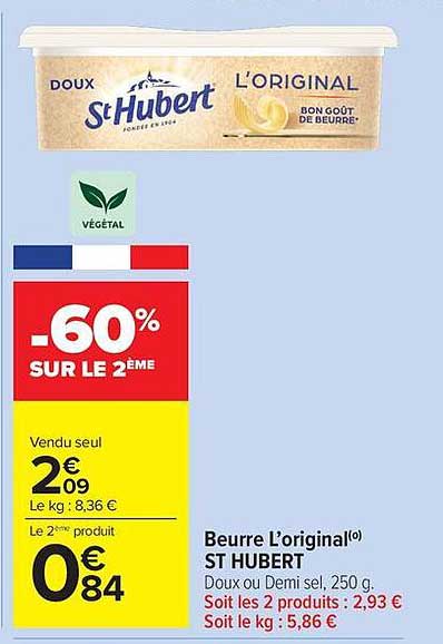 Beurre L’original(°) ST HUBERT