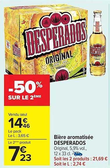 Bière aromatisée DESPERADOS