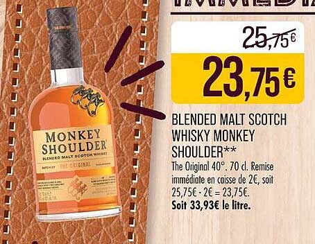 BLENDED MALT SCOTCH WHISKY MONKEY SHOULDER**