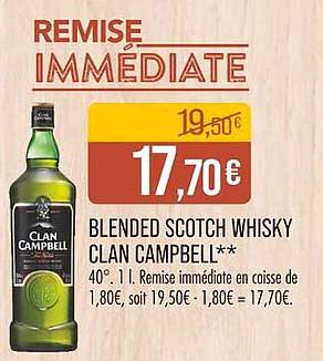 BLENDED SCOTCH WHISKY CLAN CAMPBELL