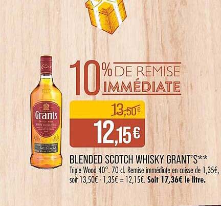 BLENDED SCOTCH WHISKY GRANT'S**