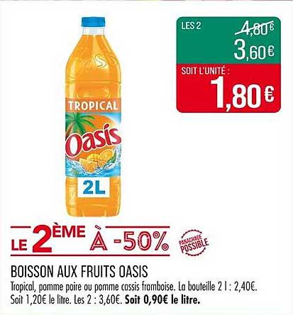 BOISSON AUX FRUITS OASIS