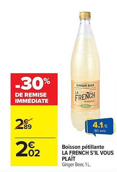 Boisson pétillante LA FRENCH S’IL VOUS PLAÎT