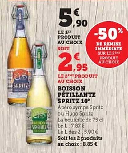 BOISSON PÉTILLANTE SPRITZ 10°