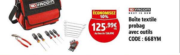 Boîte textile probag avec outils