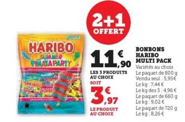 BONBONS HARIBO MULTI PACK
