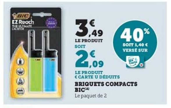 BRIQUETS COMPACTS BIC
