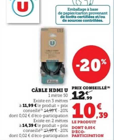 CÂBLE HDMI U