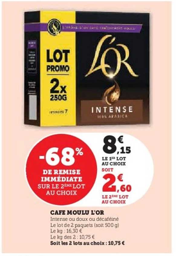 CAFE MOULU L'OR