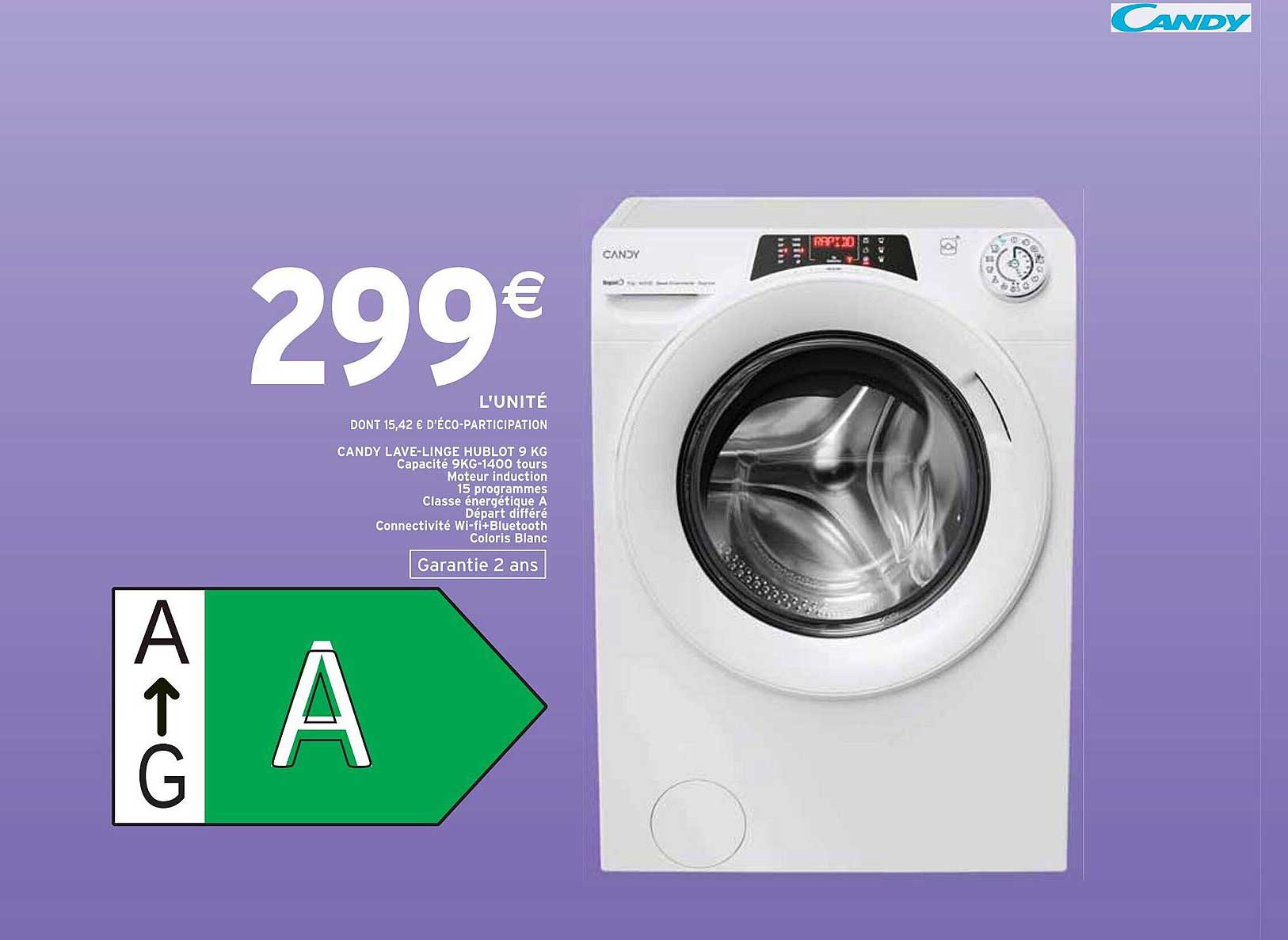 CANDY LAVE-LINGE HUBLOT 9 KG