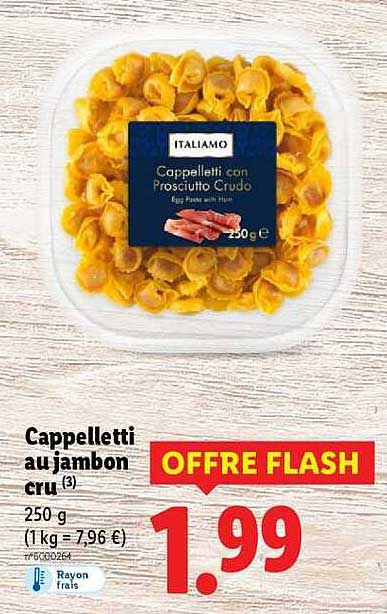 Cappelletti au jambon cru