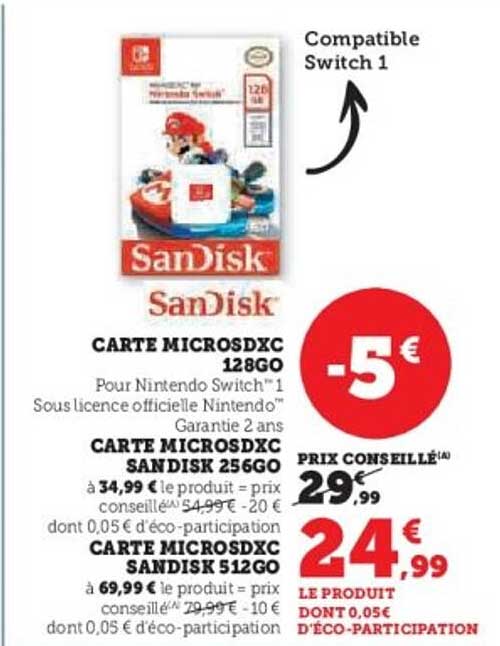 CARTE MICROSDEXC 128GO