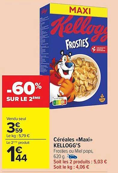 Céréales «Maxi» KELLOGG’S