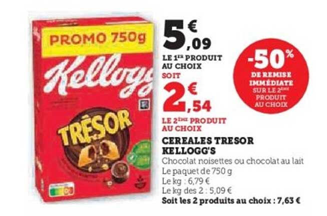 CEREALES TRESOR KELLOGG'S