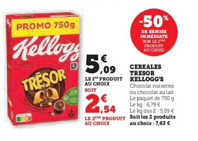Céréales Trésor Kellogg's