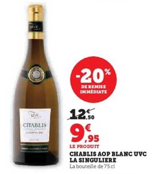 CHABLIS AOP BLANC UVC LA SINGULIERE