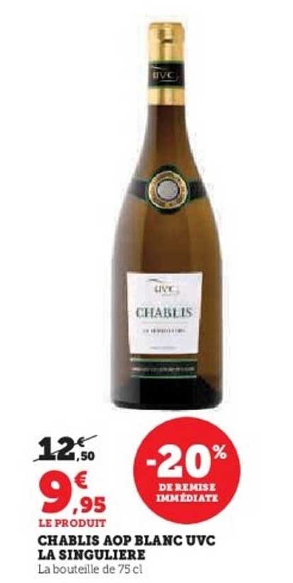 CHABLIS AOP BLANC UVC LA SINGULIERE