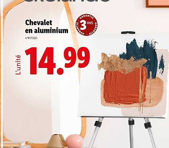 Chevalet en aluminium