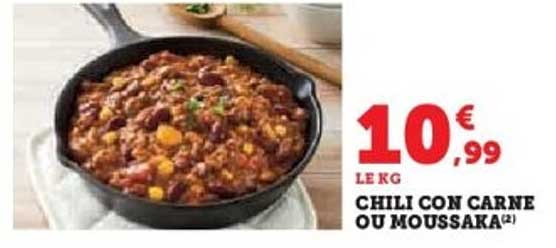 CHILI CON CARNE OU MOUSSAKA