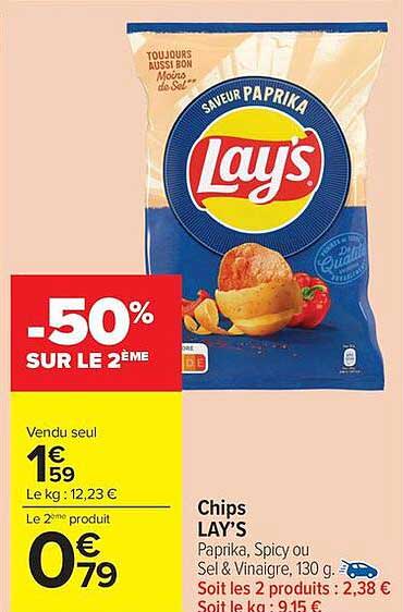 Chips LAY’S - Saveur Paprika