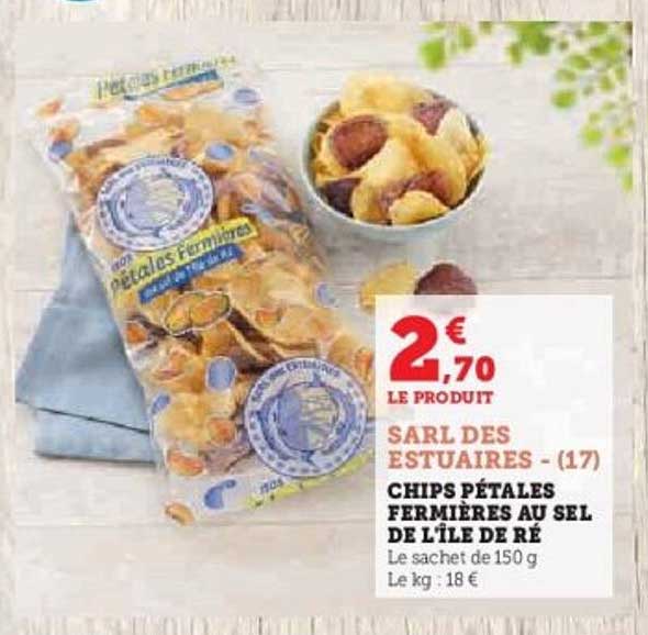CHIPS PÉTALES FERMIERES AU SEL DE L'ÎLE DE RÉ