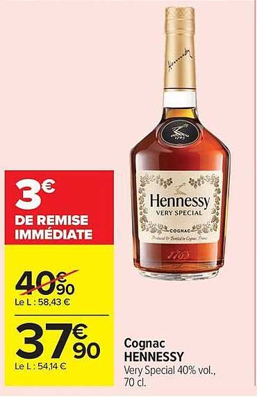Cognac HENNESSY Very Special 40% vol., 70 cl