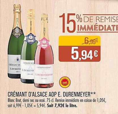 CRÉMANT D'ALSACE AOP E. DURENMEYER**