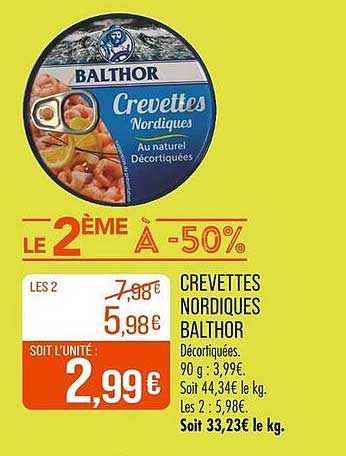 CREVETTES NORDIQUES BALTHOR