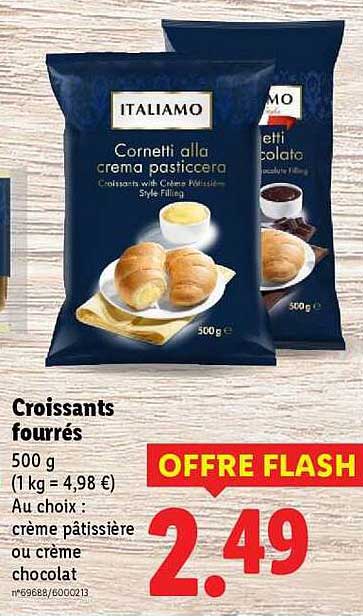 Croissants fourrés