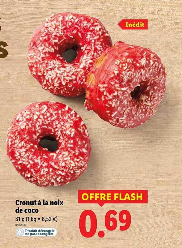 Cronut à la noix de coco