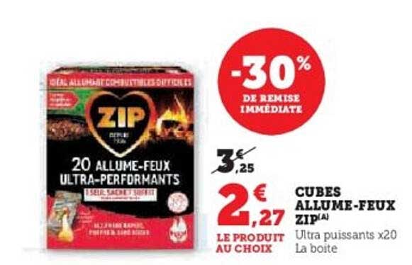 CUBES ALLUME-FEUX ZIP