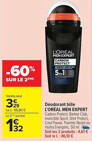 Déodorant bille L’ORÉAL MEN EXPERT