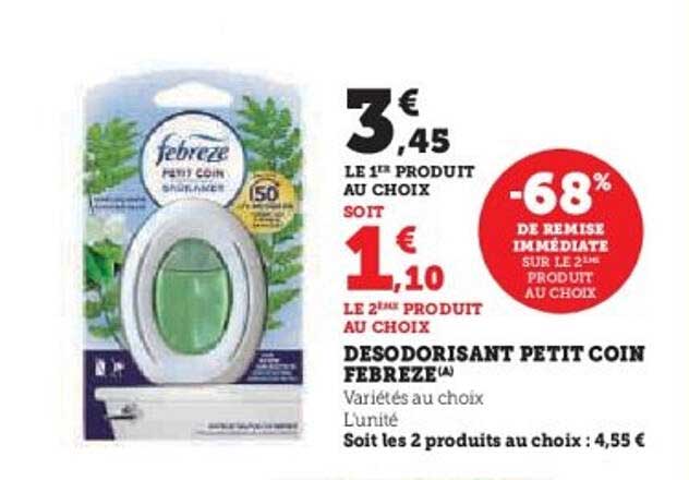 DESODORISANT PETIT COIN FEBREZE Varietes au choix
