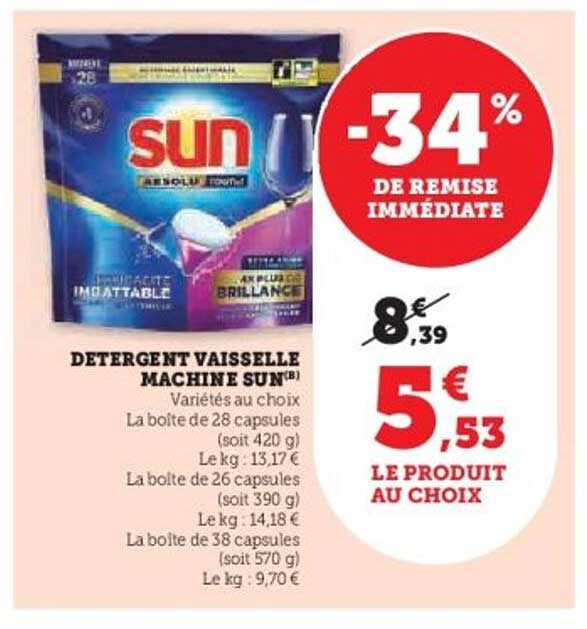 DETERGENT VAISELLE MACHINE SUN®