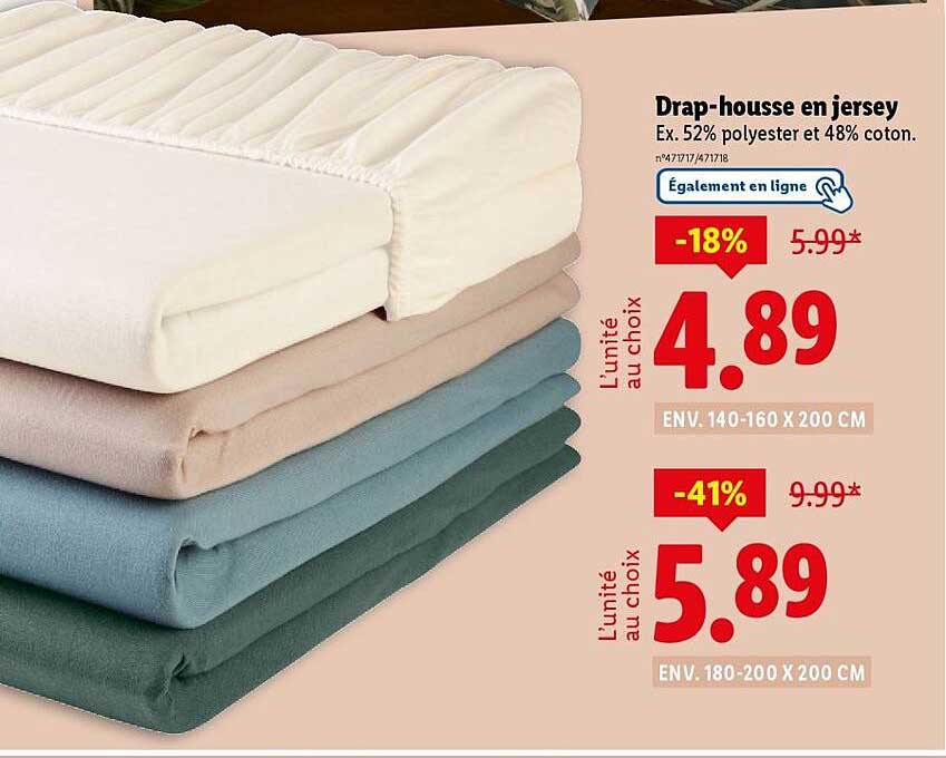 Drap-housse en jersey