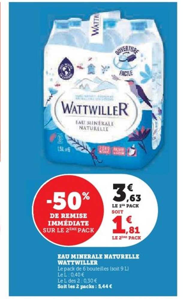 EAU MINÉRALE NATURELLE WATTWILLER