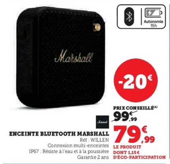 ENCEINTE BLUETOOTH MARSHALL
