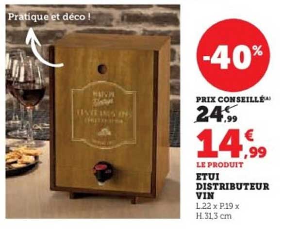 ETUI DISTRIBUTEUR VIN