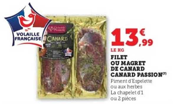 FILET OU MAGRET DE CANARD CANARD PASSION