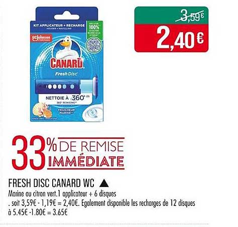 FRESH DISC CANARD WC