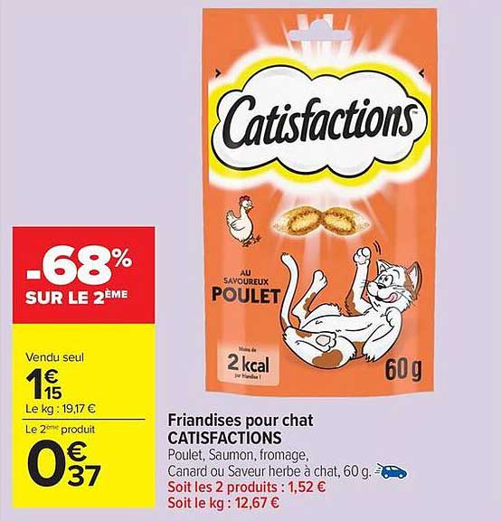 Friandises pour chat CATISFACTIONS