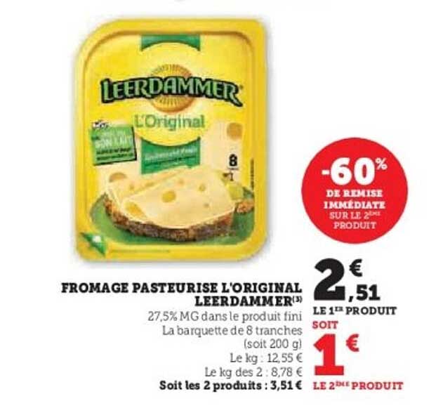 FROMAGE PASTEURISÉ L'ORIGINAL LEERDAMMER