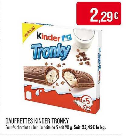 GAUFRETTES KINDER TRONKY