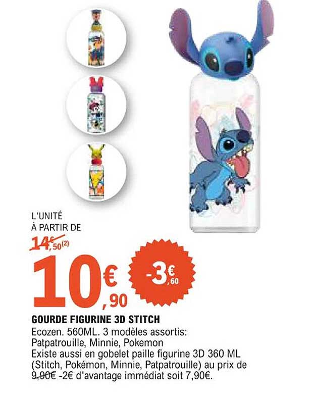 GOURDE FIGURINE 3D STITCH