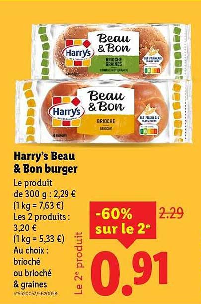 Harry’s Beau & Bon burger