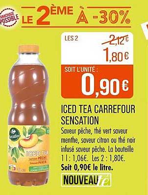 ICED TEA CARREFOUR SENSATION